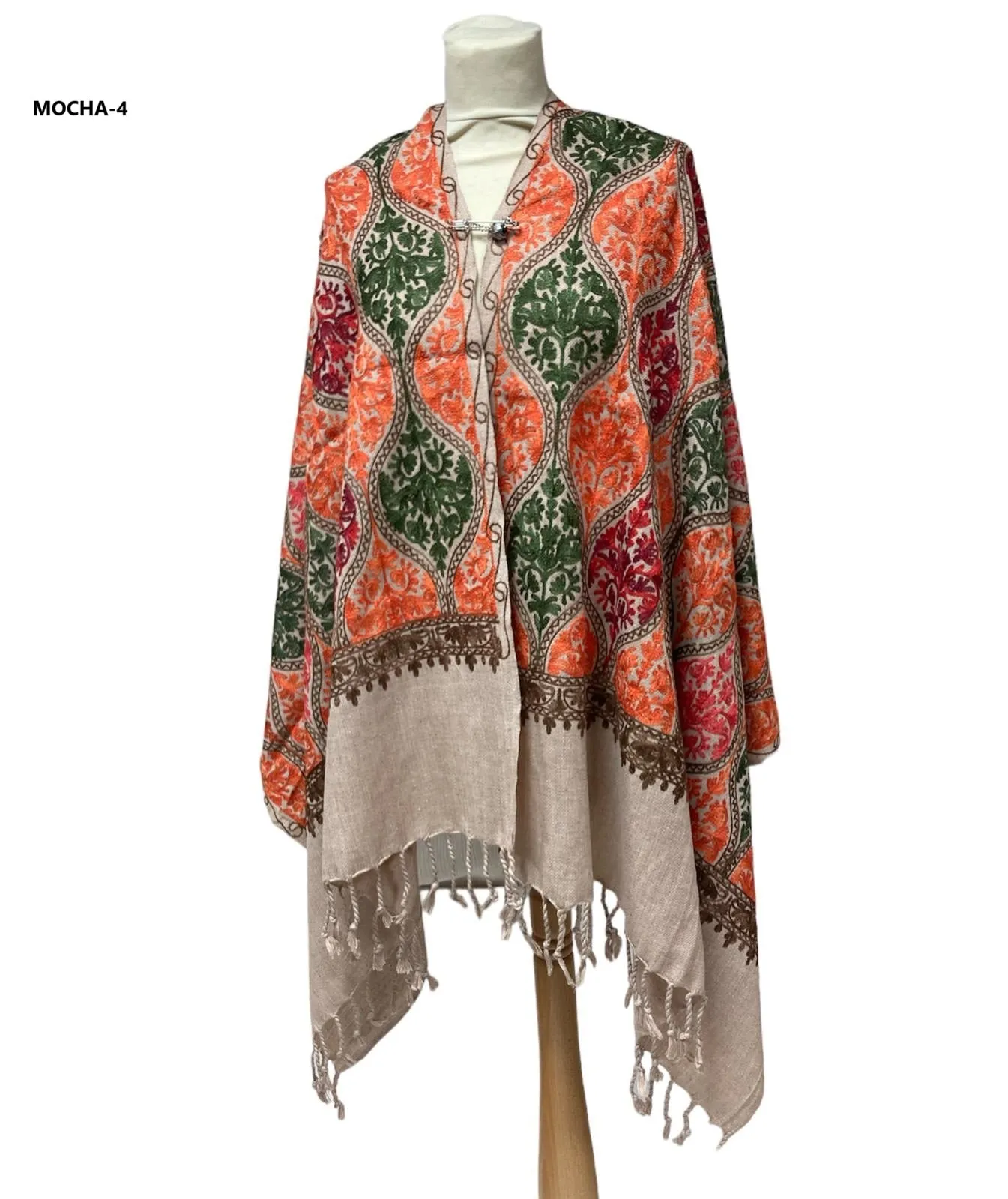 New Women All Over Printed Embroidery Casual Shawl