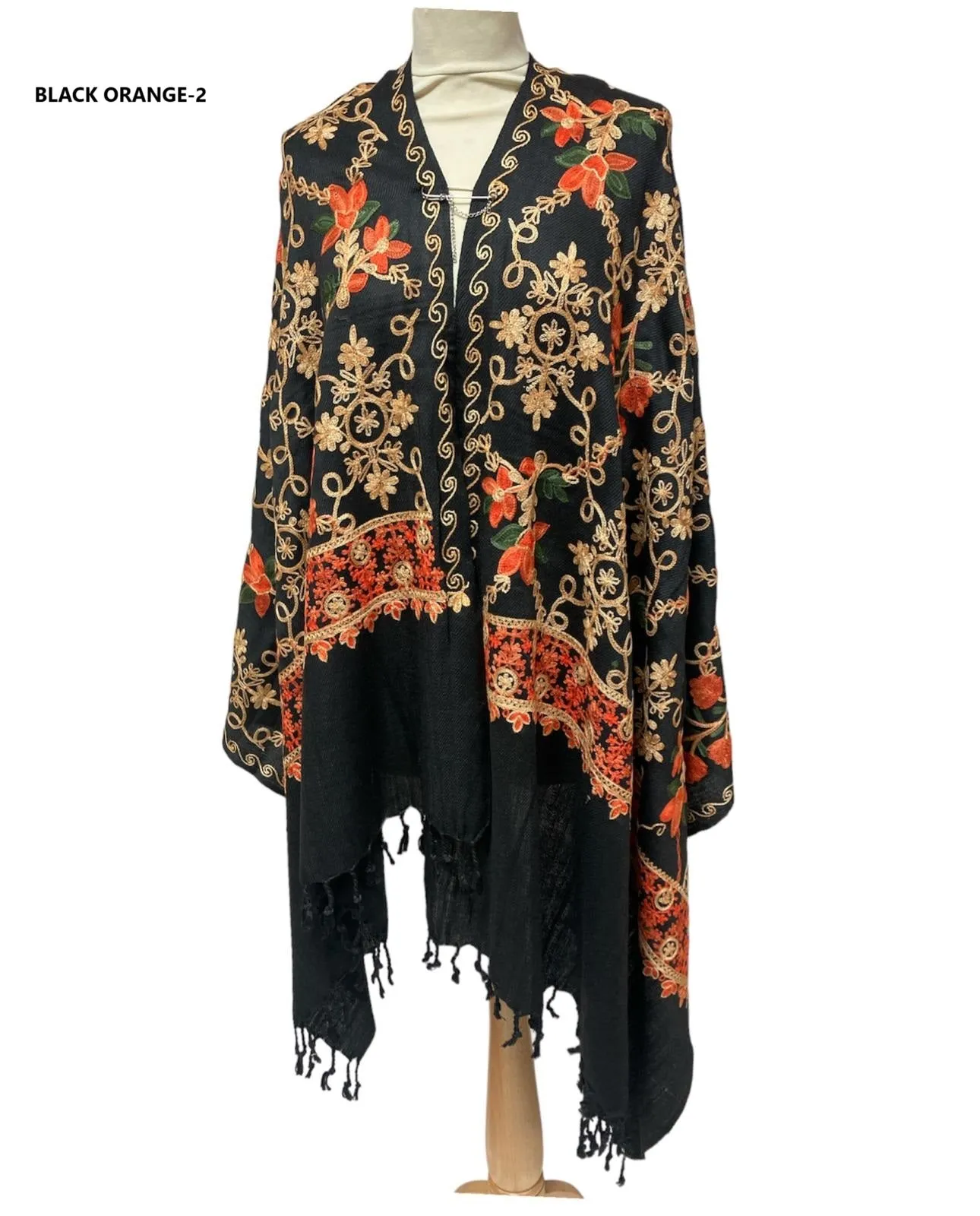 New Women All Over Printed Embroidery Casual Shawl