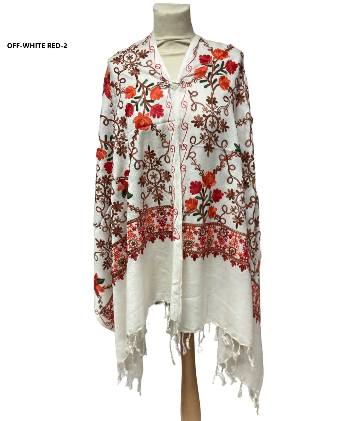 New Women All Over Printed Embroidery Casual Shawl