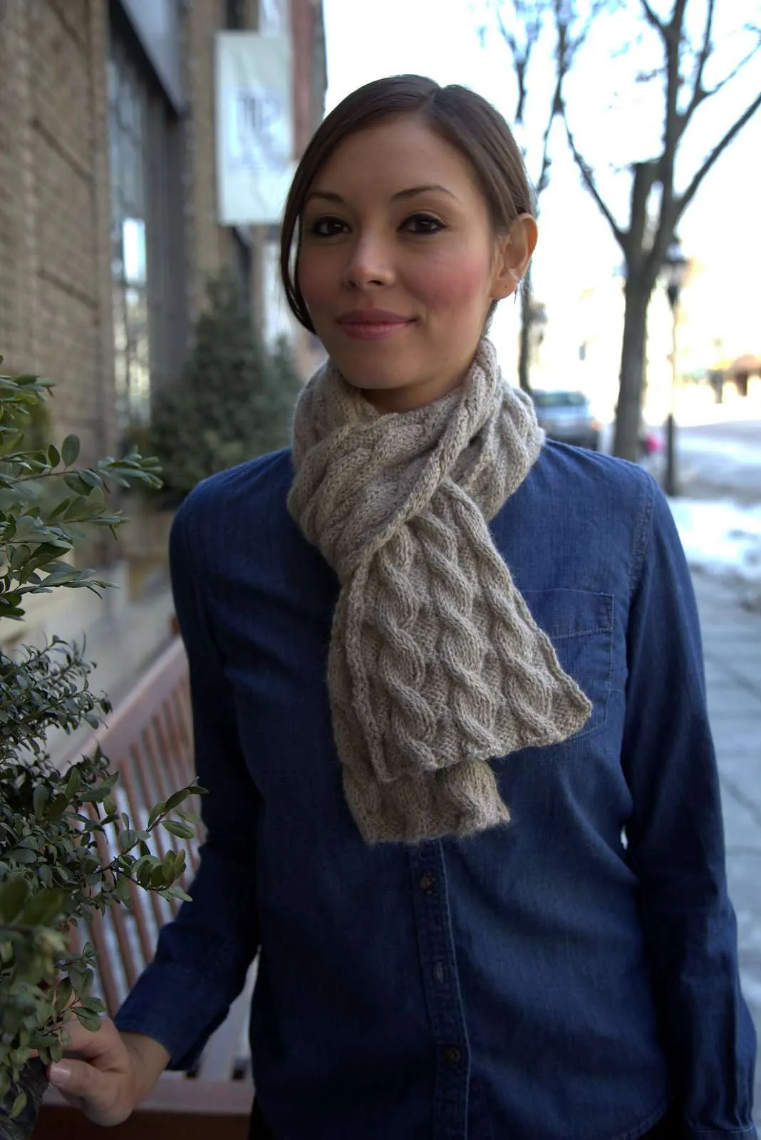 Nickel and Dime Scarf by Sue Hilger