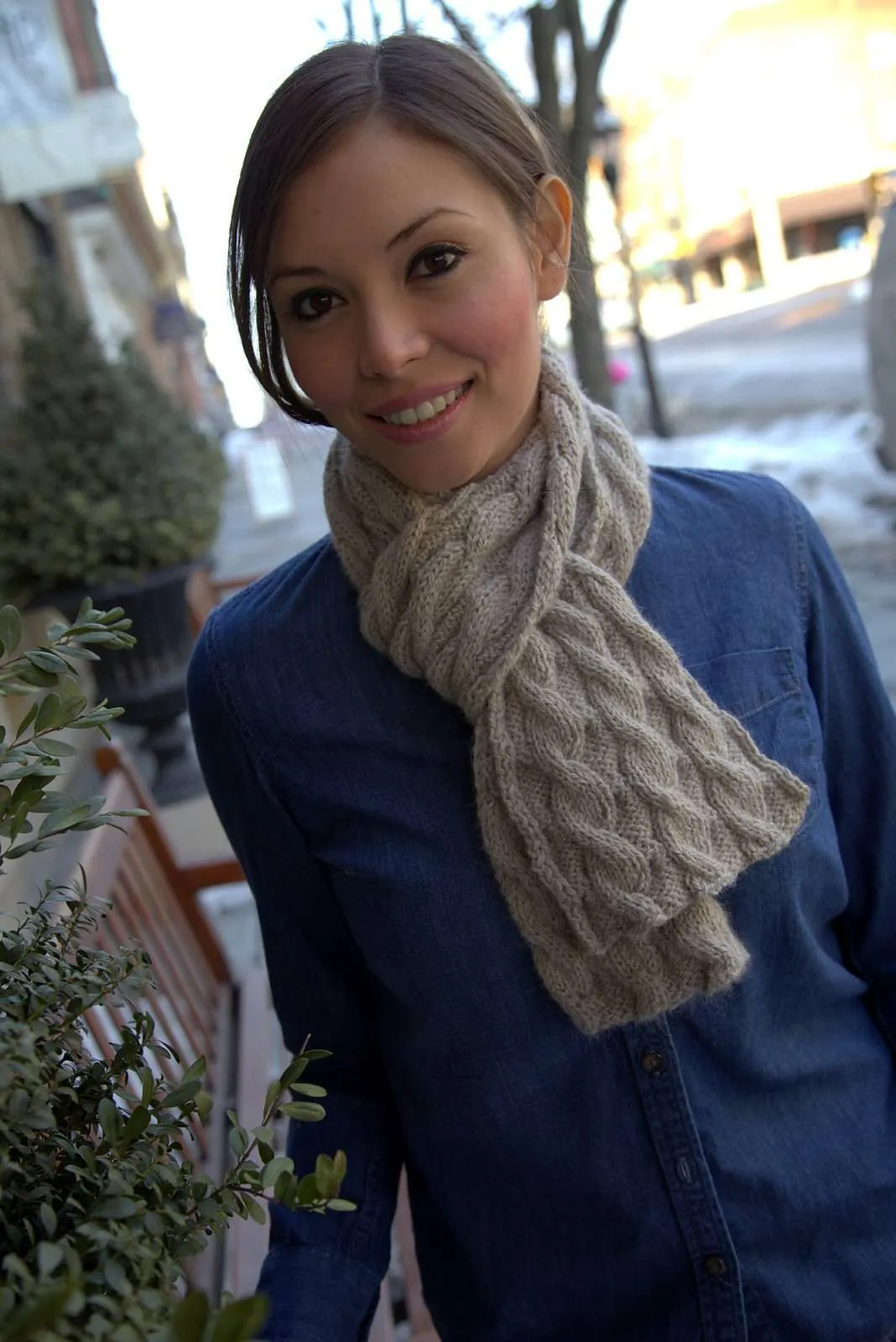 Nickel and Dime Scarf by Sue Hilger