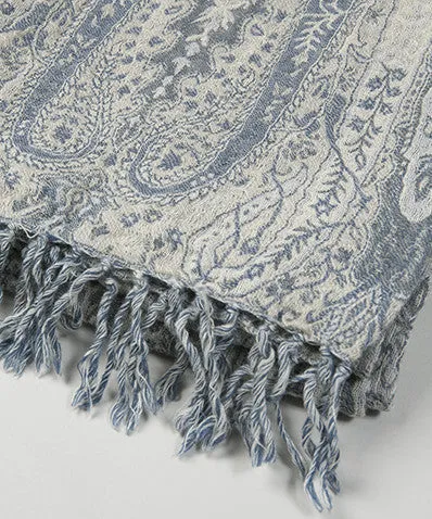 Luxurious Paisley-Print Boiled Wool Scarf from Our Legacy