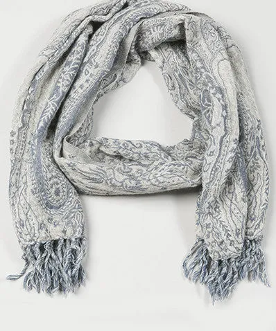 Luxurious Paisley-Print Boiled Wool Scarf from Our Legacy