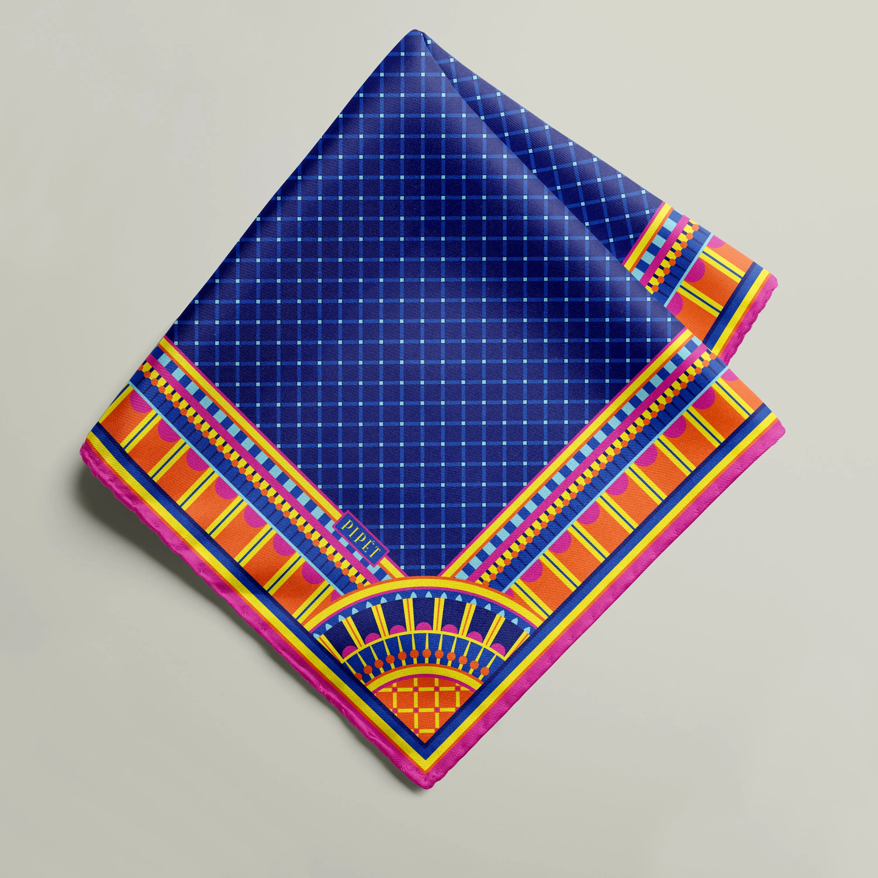 OXO Neckerchief / Pocket Square - Magenta Brights