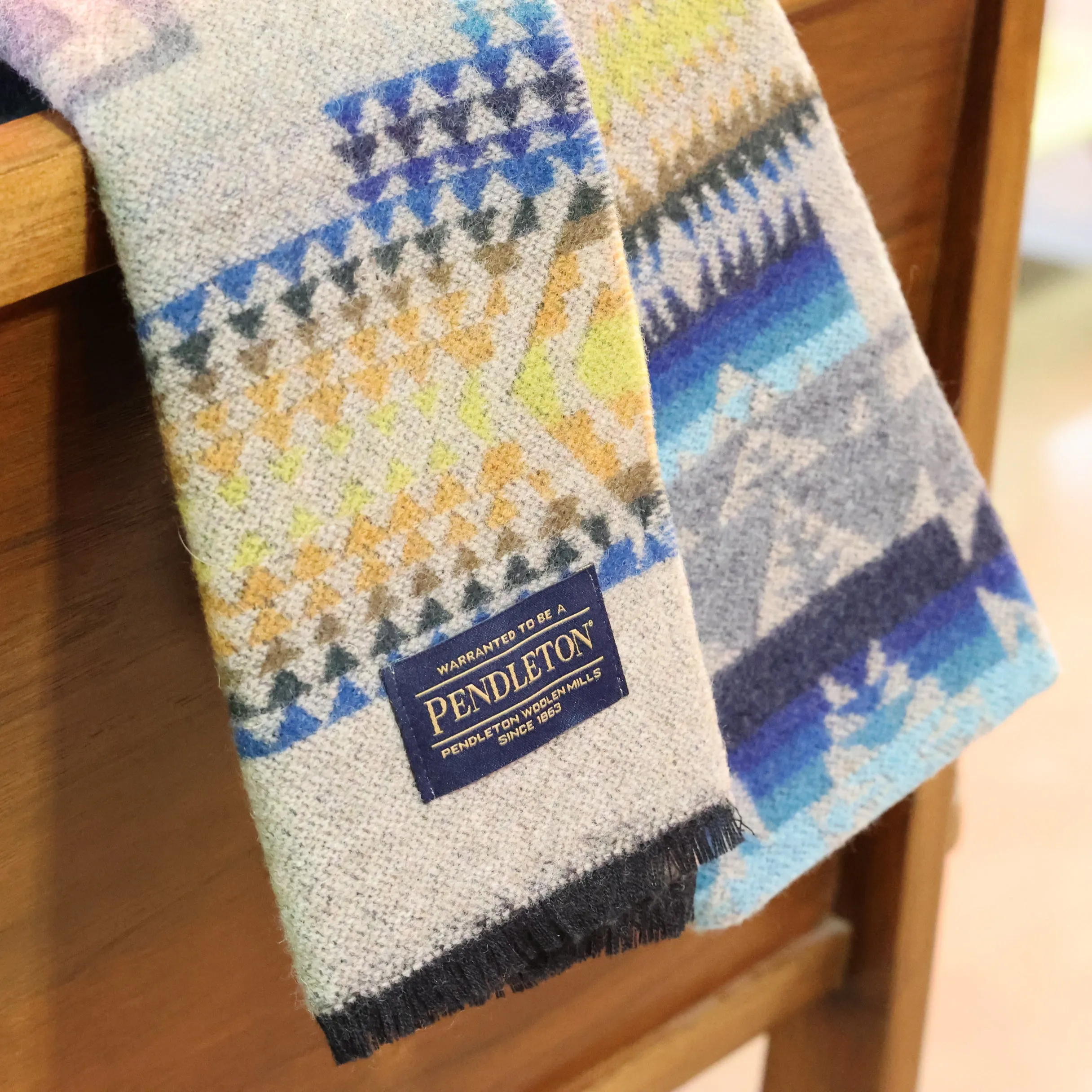 Pendleton Jacquard Scarf in Chief Joseph Blue