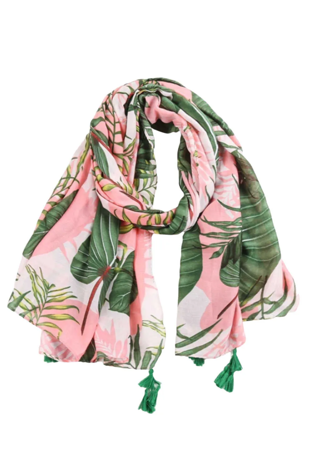 Pink Palm Scarf