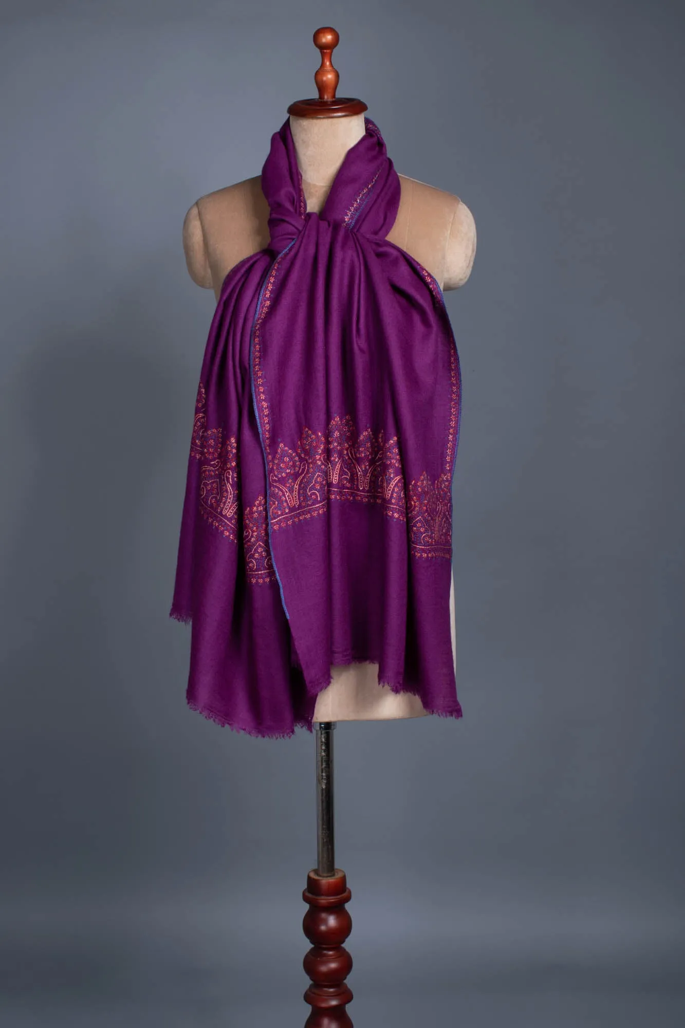 Purple Royal Palla Pashmina Scarf - NEW BRUNSWICK