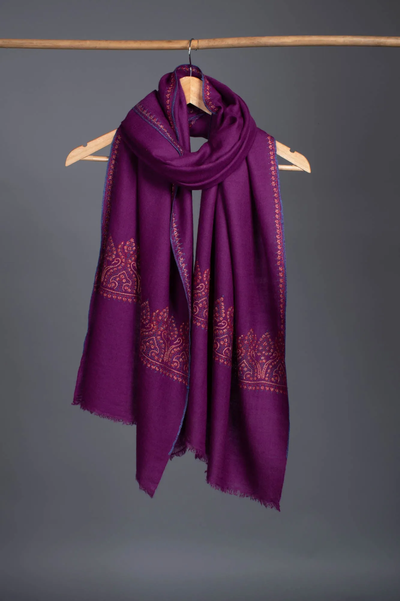 Purple Royal Palla Pashmina Scarf - NEW BRUNSWICK