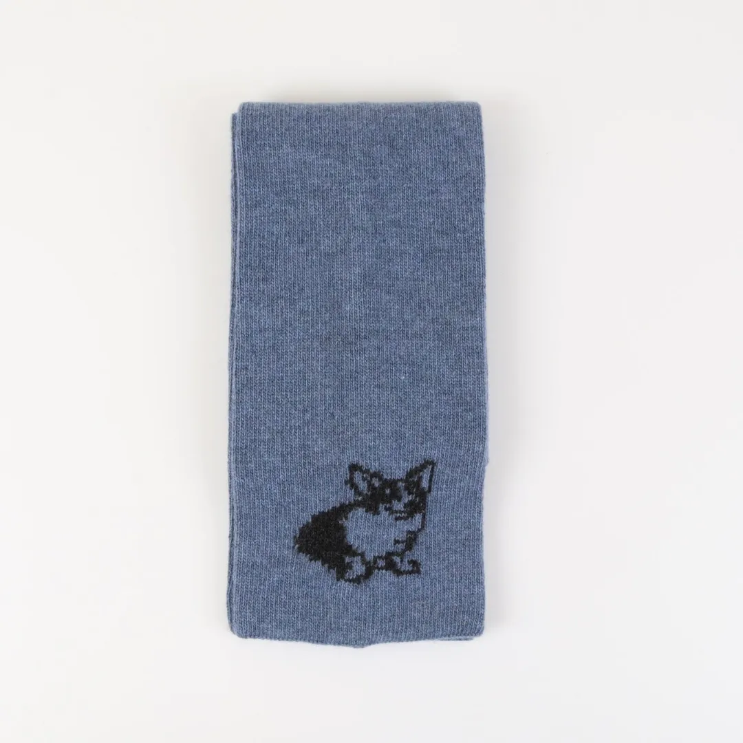 Royal Collection Corgi Dog Large Wool Scarf