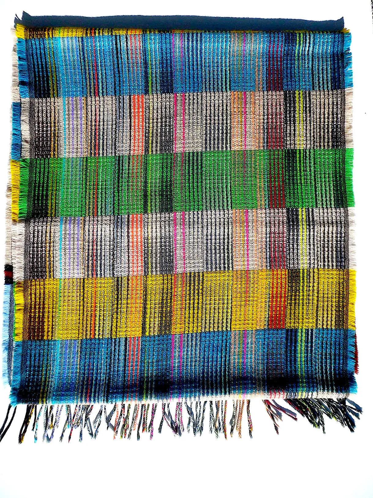 Scarf Lambswool Colorblock Large 1