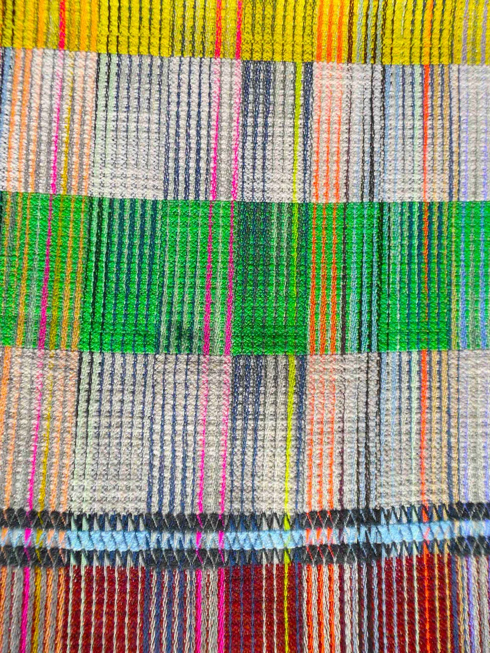 Scarf Lambswool Colorblock Large 1