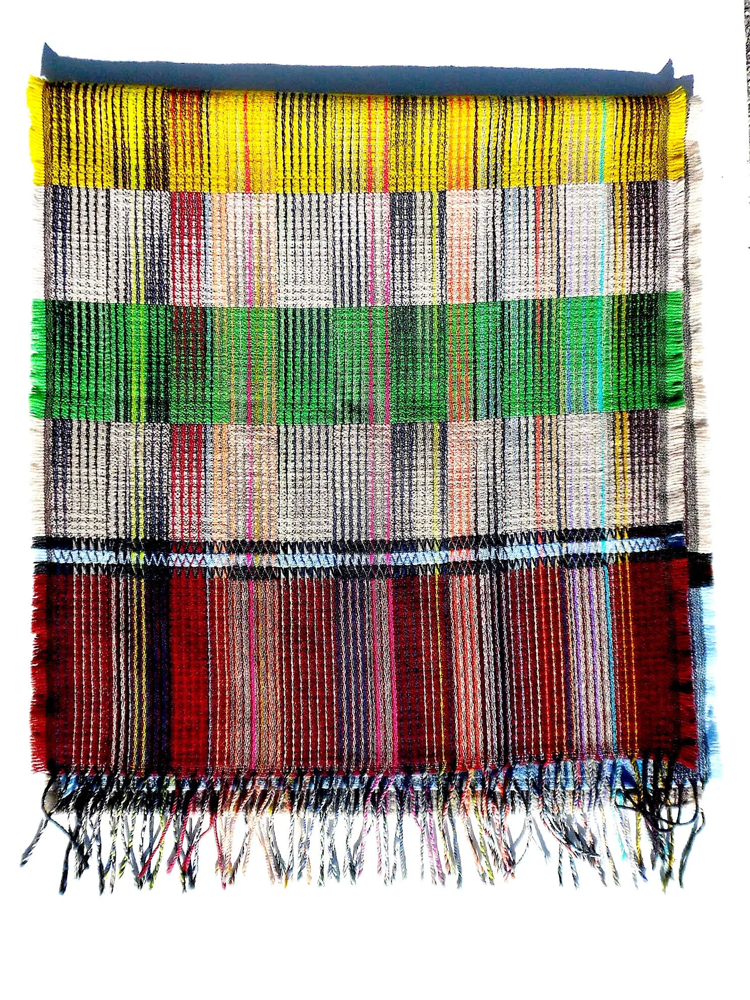 Scarf Lambswool Colorblock Large 1