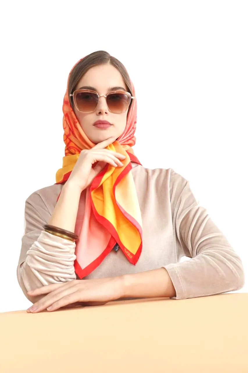 Silk Scarf, FLAME Collection