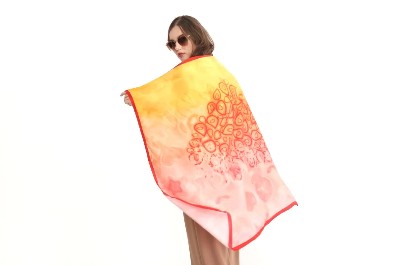 Silk Scarf, FLAME Collection