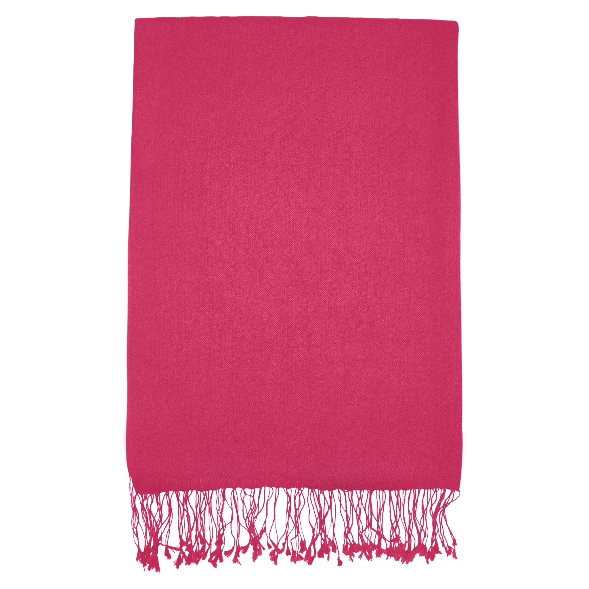 Silk/Wool Stole - Bright Pink