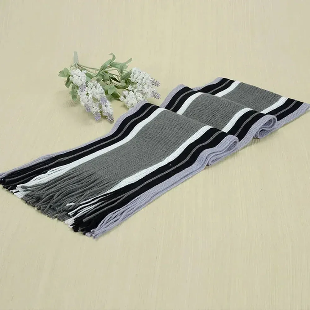 Soft And Warm Stripped Scarf