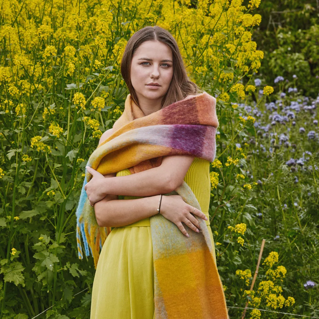 Soft Touch Herringbone Blanket Scarf