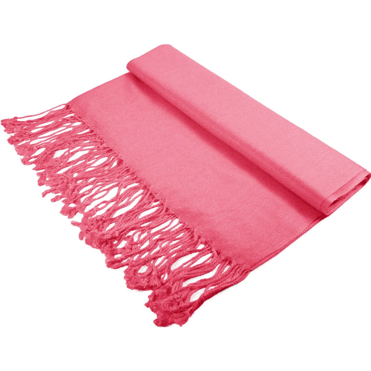 Solid Hot Pink Pashmina Scarves