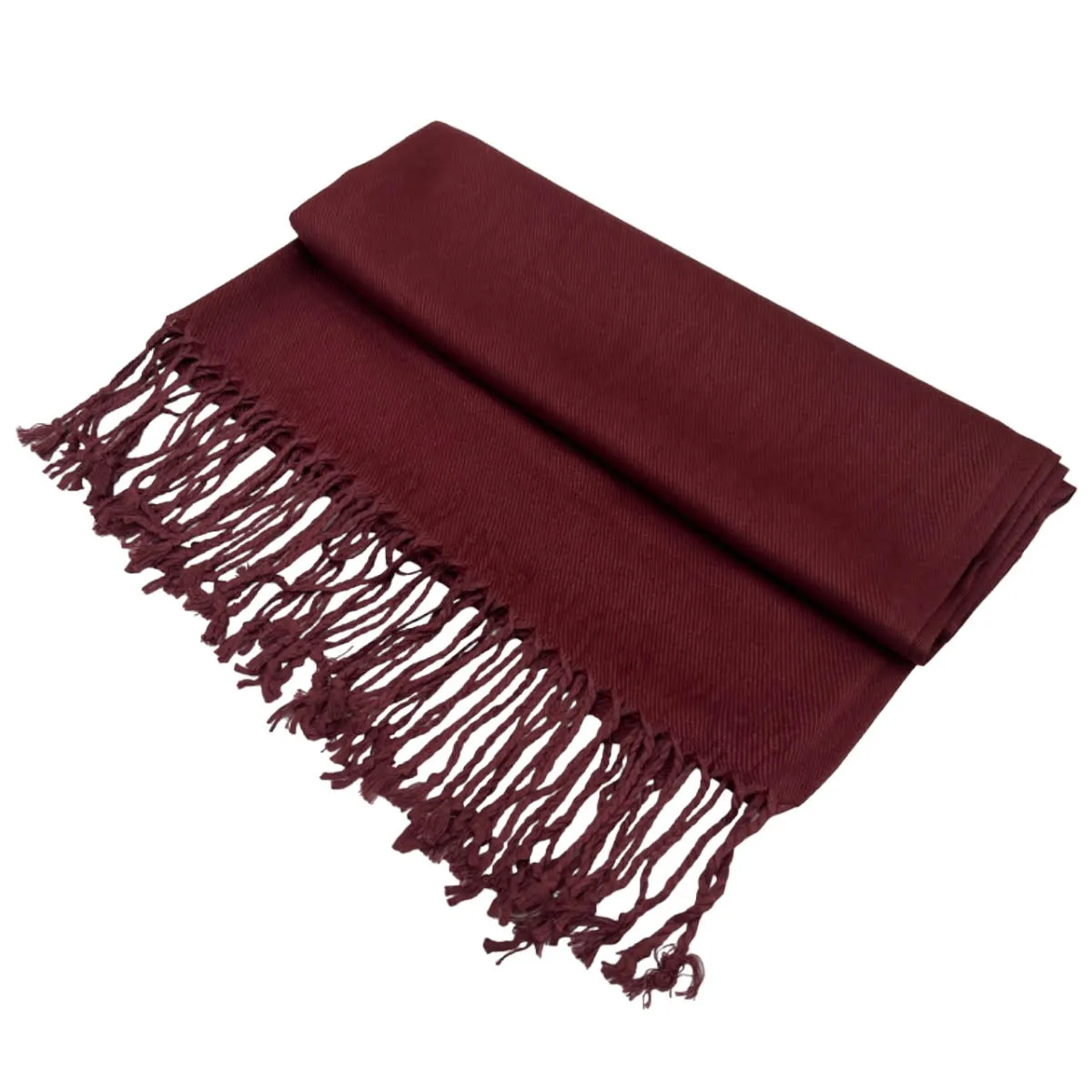 Solid Mahogany Pashmina Scarves