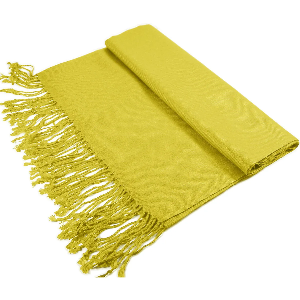 Solid Mustard Pashmina Scarves