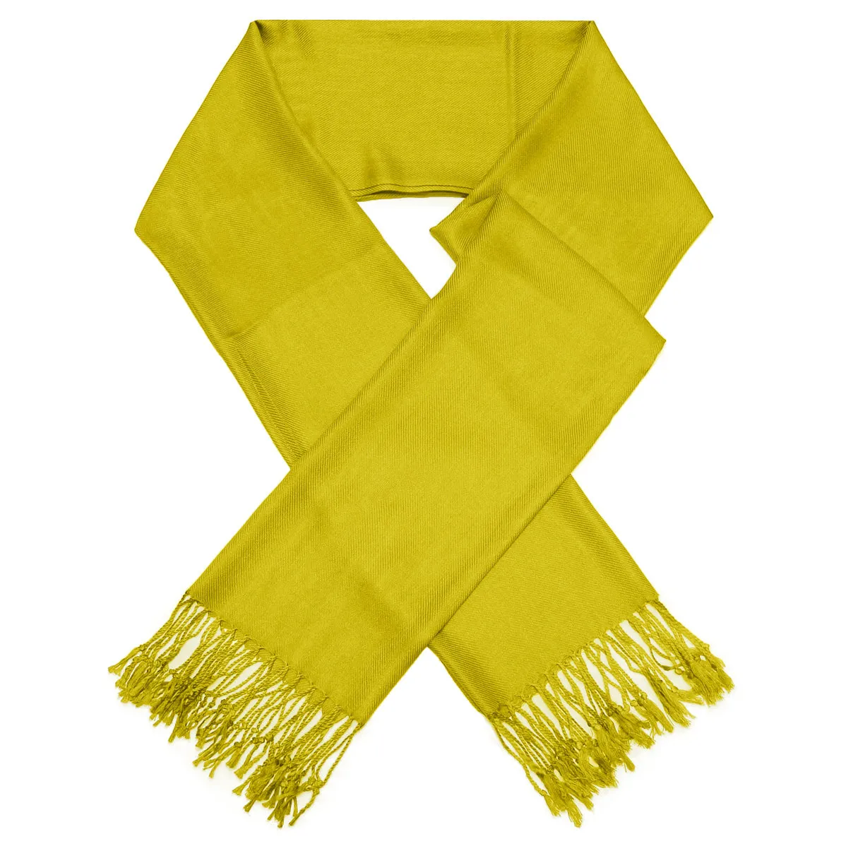 Solid Mustard Pashmina Scarves