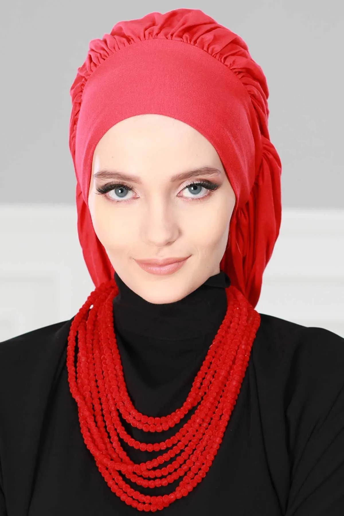 Stylish Cotton Instant Turban For Women Plain Head Wrap, Trendy Soft Beanie Hat for Daily Occasions, Comfortable Chemo Headwear,B-25