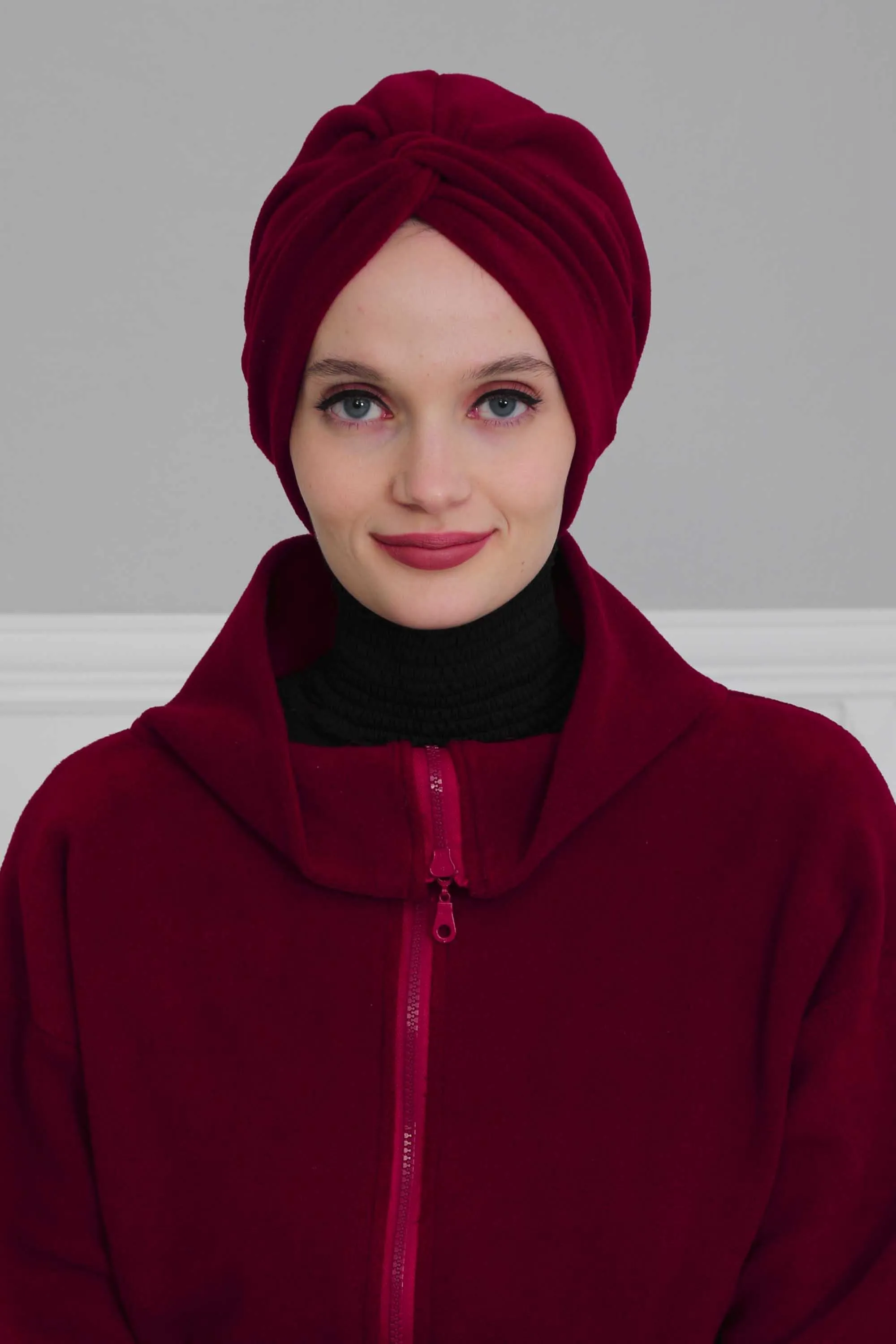 Super Soft Fleece Instant Turban Hijab for Women, Elegant Winter Fashion Hijab Turban, Warm Pre-Tied Headwrap, Comfortable Chemo Bonnet,B-4P