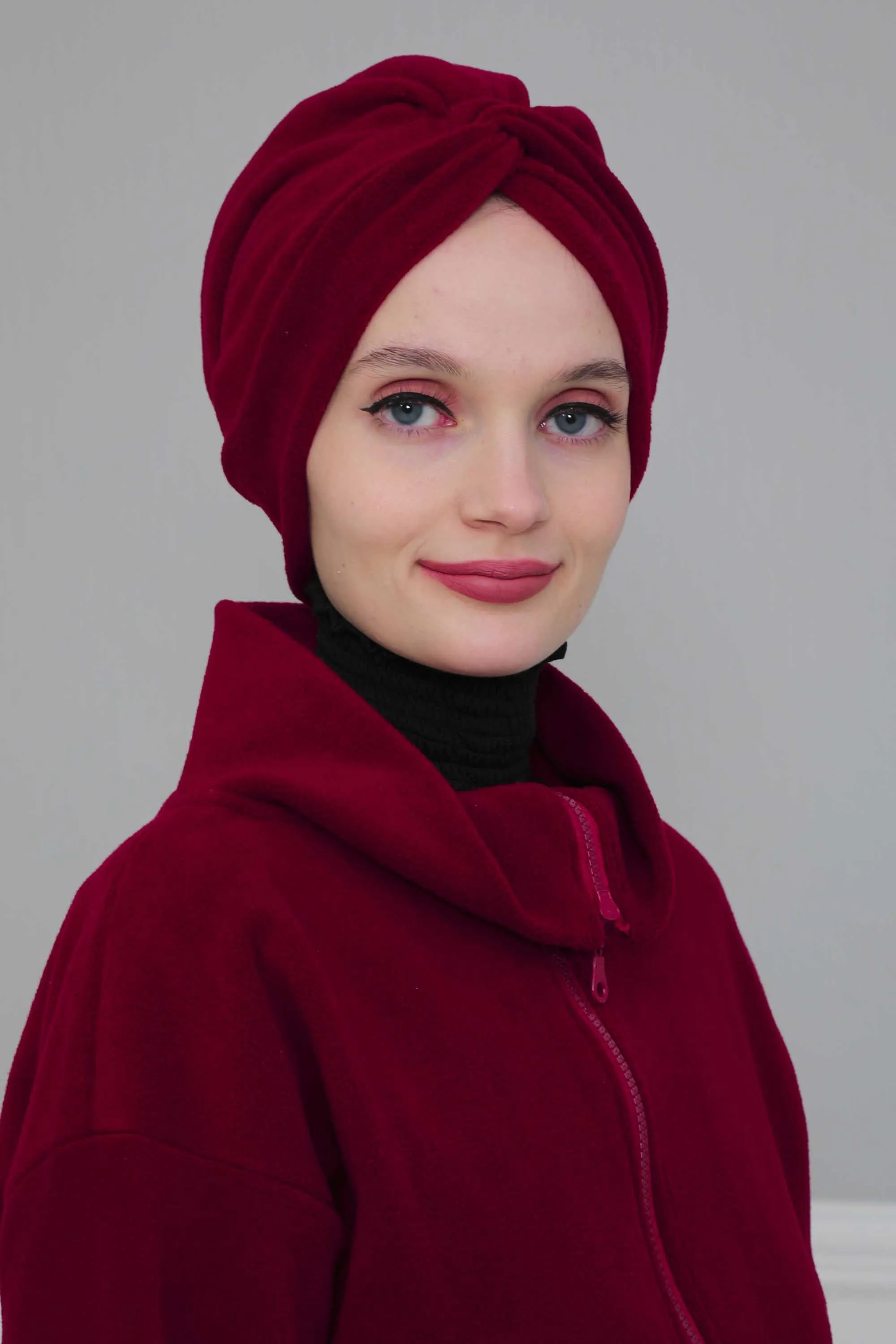 Super Soft Fleece Instant Turban Hijab for Women, Elegant Winter Fashion Hijab Turban, Warm Pre-Tied Headwrap, Comfortable Chemo Bonnet,B-4P