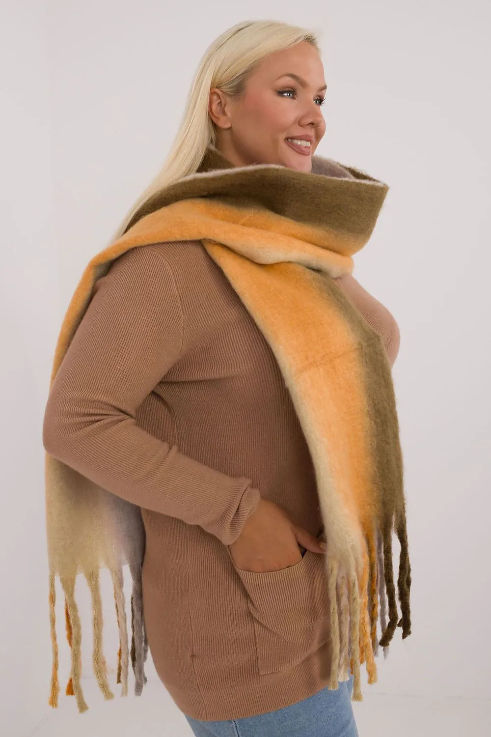 TEEK - Color Blend Fringe Scarf