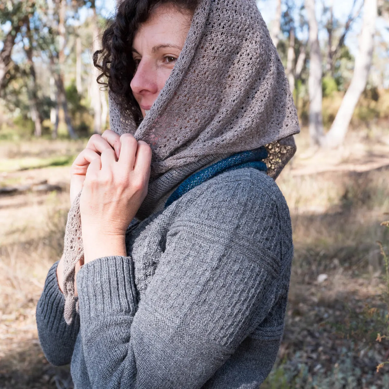 Triangle Scarf in Baby Alpaca (Adults) *Last One!