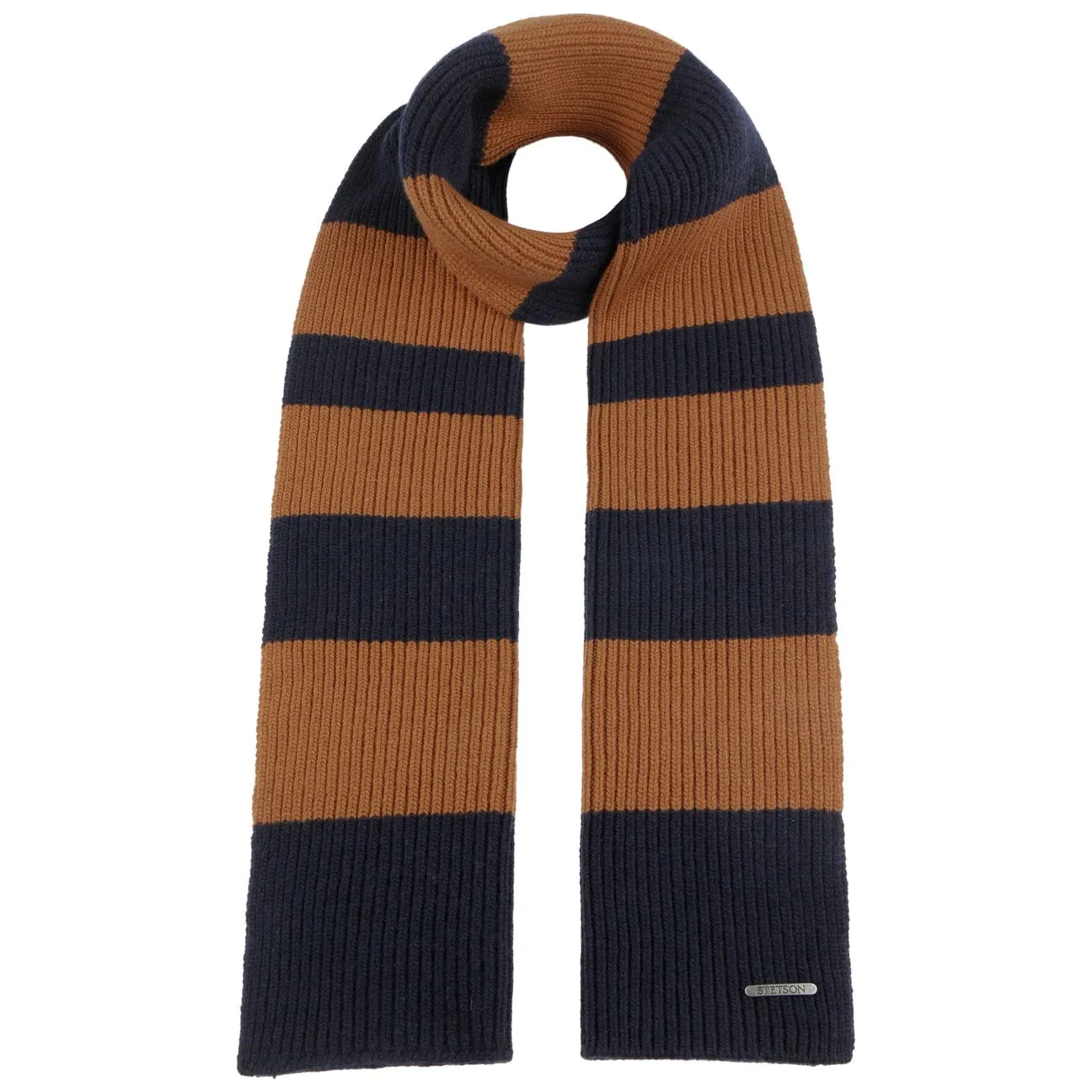 Twotone Stripes Wool Scarf by Stetson