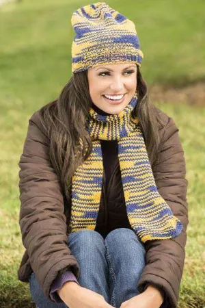 Universal Yarn Team Spirit Hat and Scarf Pattern