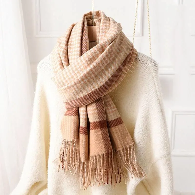 winter warm thicked blanket scarves For ladies