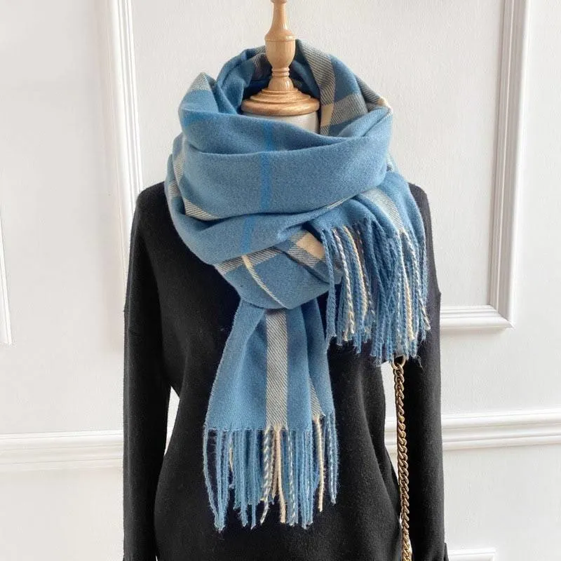 winter warm thicked blanket scarves For ladies