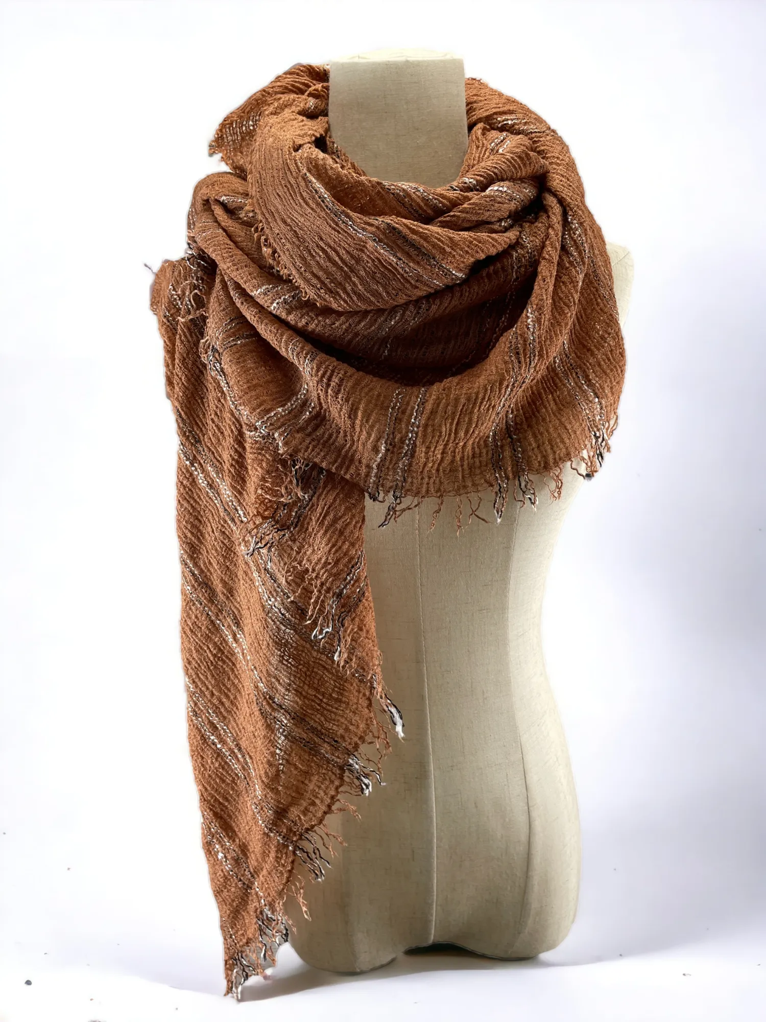 Women Soft Cotton Hemp Scarf Shawl Long Scarves, Scarf and Wrap, Head Scarves