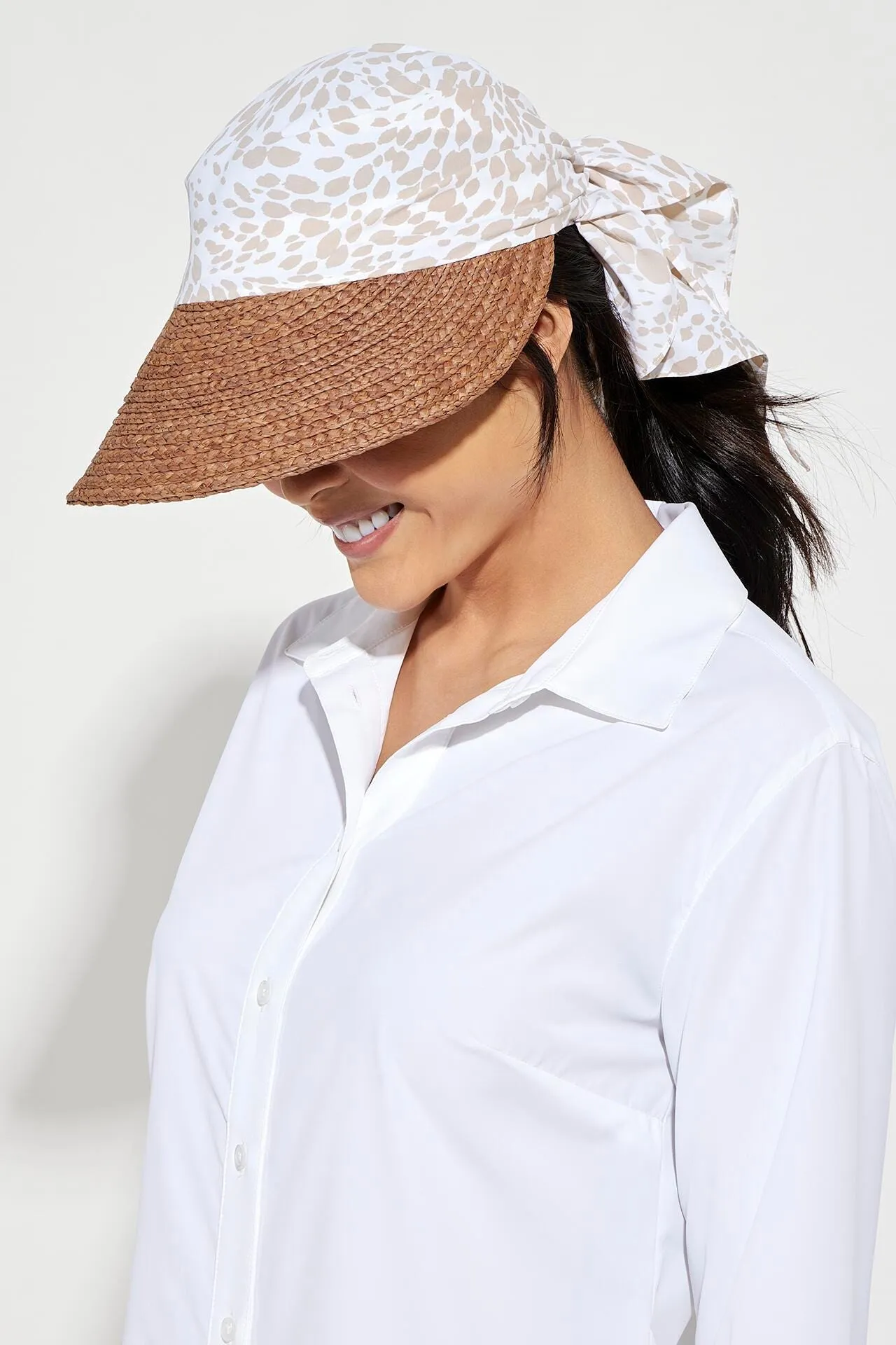 Women's Abril Scarf Hat  |  Warm Taupe Audrey Dot