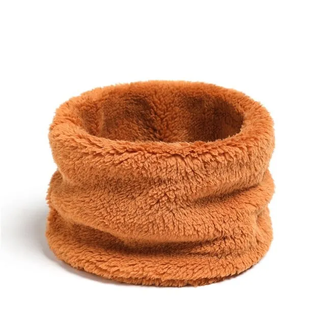 Women's Cashmere Soft & Plush Solid Color Thick Collar Scarf