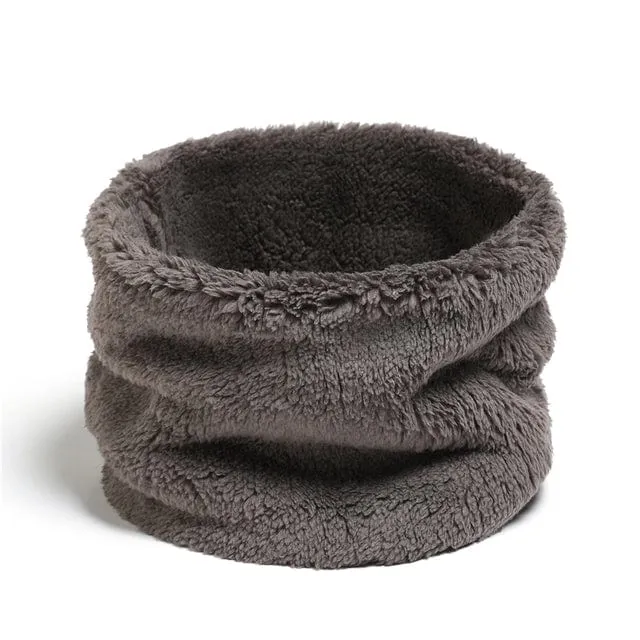 Women's Cashmere Soft & Plush Solid Color Thick Collar Scarf