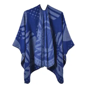 Women's scarf shawl fashionable warm cashmere split coat cloak travel