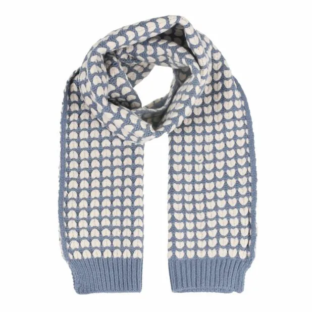 Zelly 10558 Knitted Hearts Scarf (3 Colours)